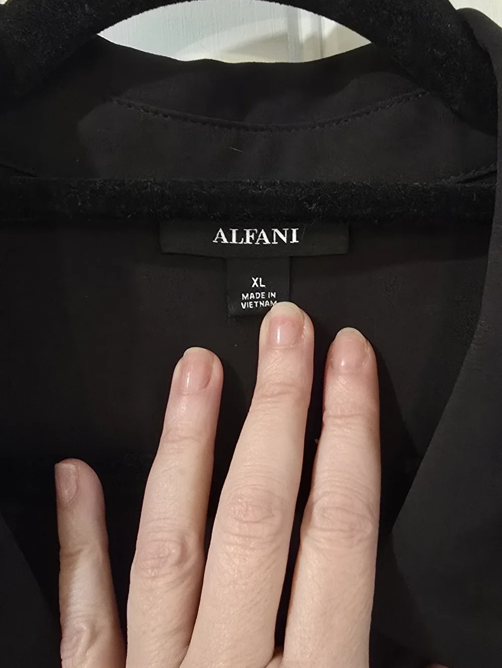 Alfani Black Shirt Dress with Tie Waist - Picture 3 of 7